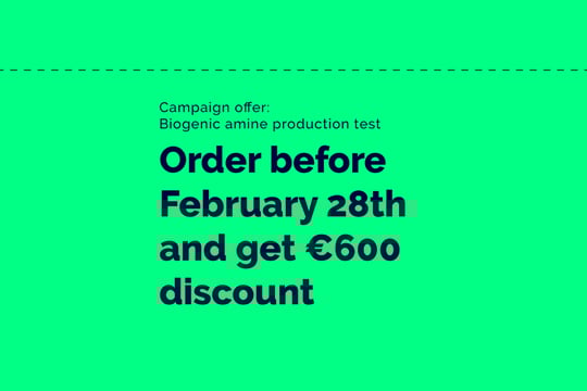 Biogenic amine production test — get €600 discount