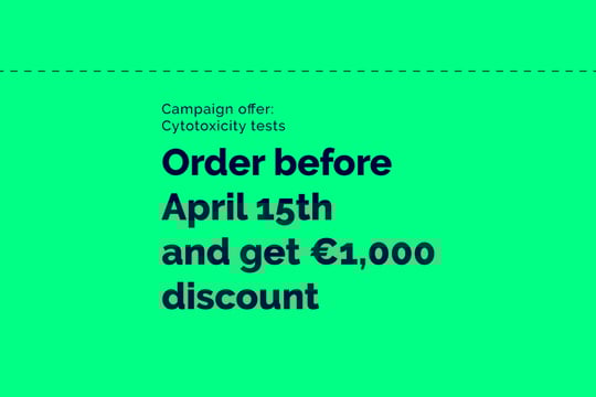 Cytotoxicity test — get €1,000 discount