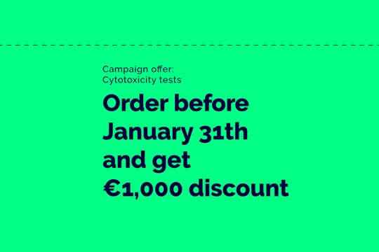 Cytotoxicity test — get €1,000 discount